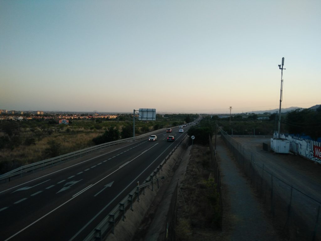 A road in Benicàssim