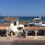 Shops lining to coast in benicassim