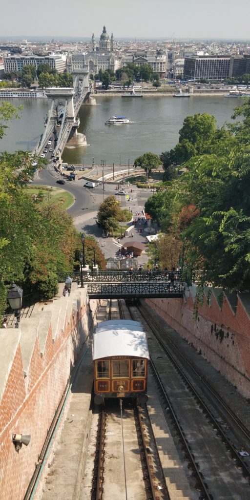 The funicular at Buda castle is one of my favourite things to do in Budapest