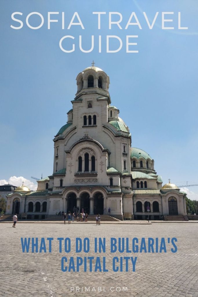A Pinterest pin image on things to do in sofia